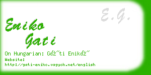 eniko gati business card